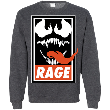 Sweatshirts Dark Heather / Small Rage Crewneck Sweatshirt