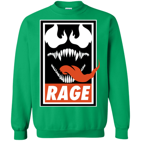 Sweatshirts Irish Green / Small Rage Crewneck Sweatshirt