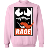 Sweatshirts Light Pink / Small Rage Crewneck Sweatshirt
