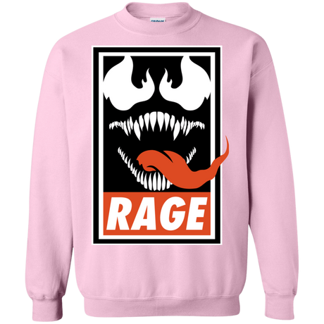 Sweatshirts Light Pink / Small Rage Crewneck Sweatshirt