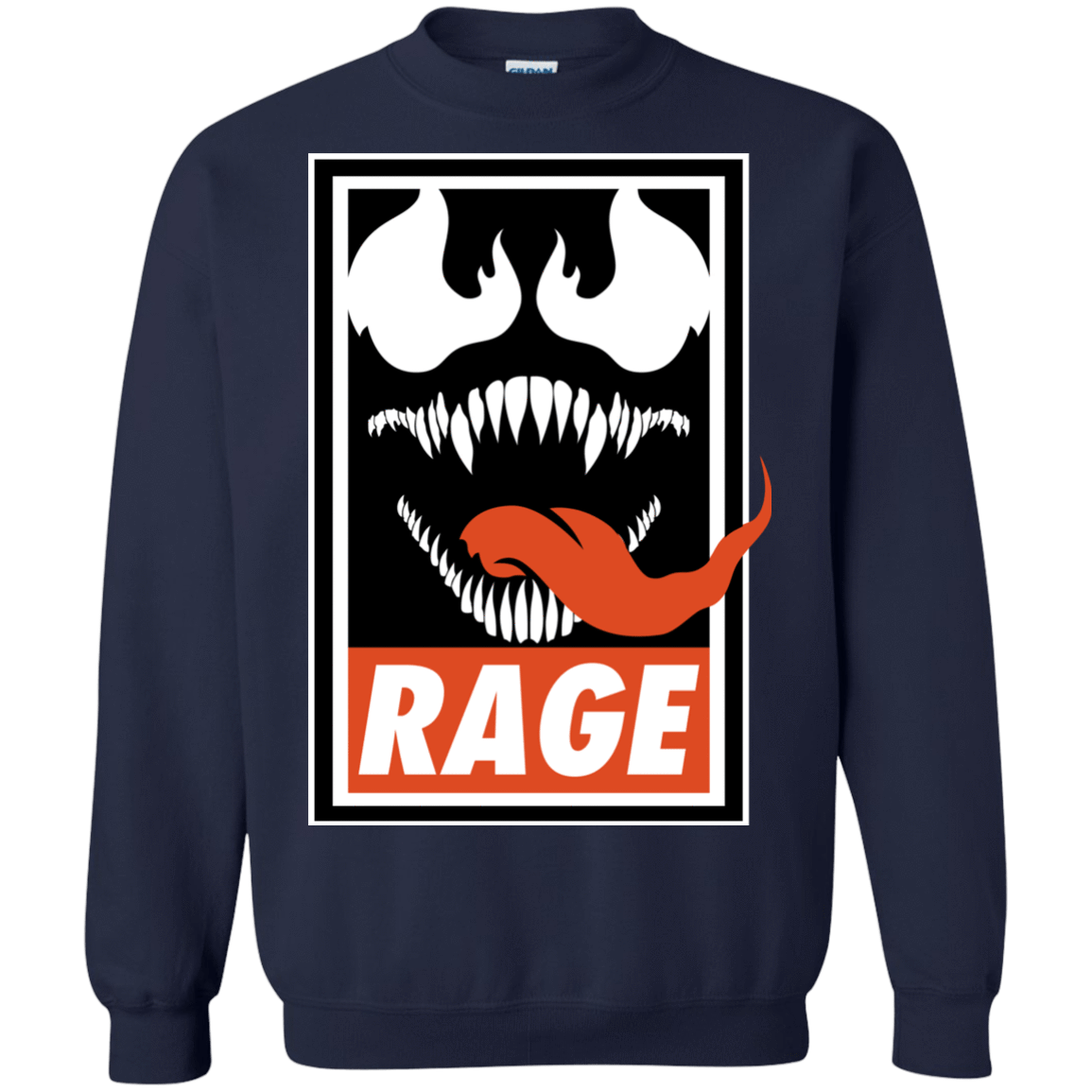 Sweatshirts Navy / Small Rage Crewneck Sweatshirt