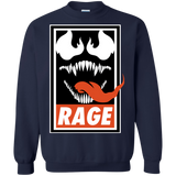 Sweatshirts Navy / Small Rage Crewneck Sweatshirt