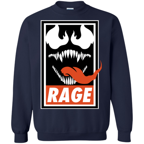 Sweatshirts Navy / Small Rage Crewneck Sweatshirt