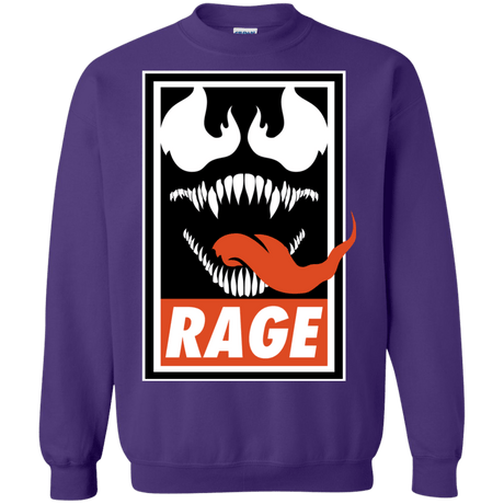 Sweatshirts Purple / Small Rage Crewneck Sweatshirt
