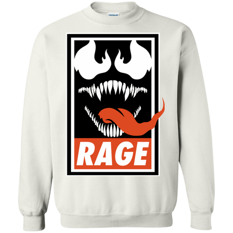 Sweatshirts White / Small Rage Crewneck Sweatshirt
