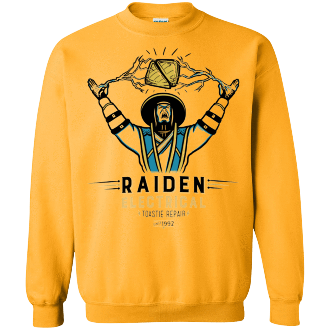 Sweatshirts Gold / Small Raiden Electrical Toastie Repair Crewneck Sweatshirt