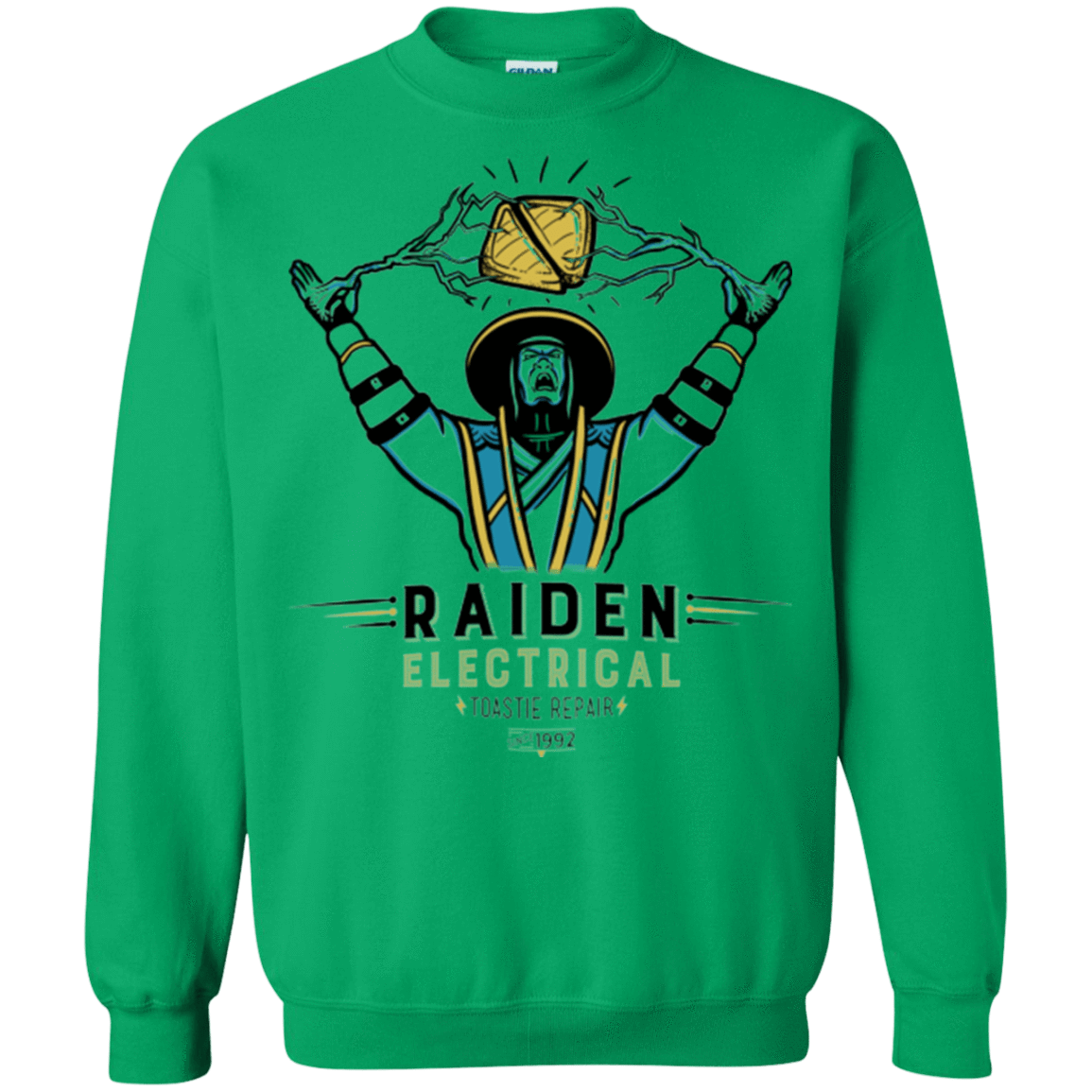 Sweatshirts Irish Green / Small Raiden Electrical Toastie Repair Crewneck Sweatshirt