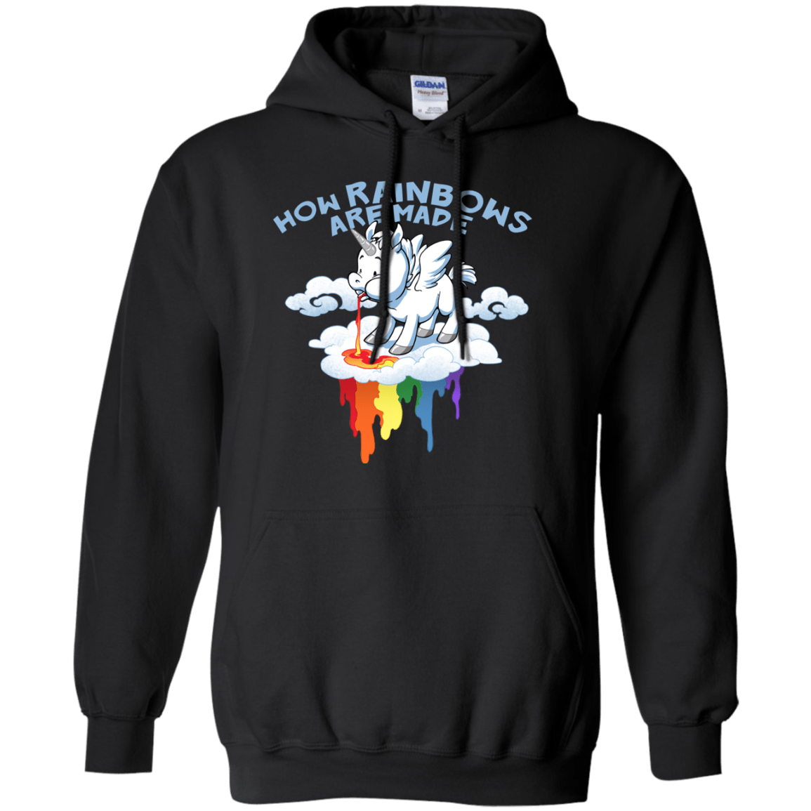 Sweatshirts Black / S Rainblows Pullover Hoodie
