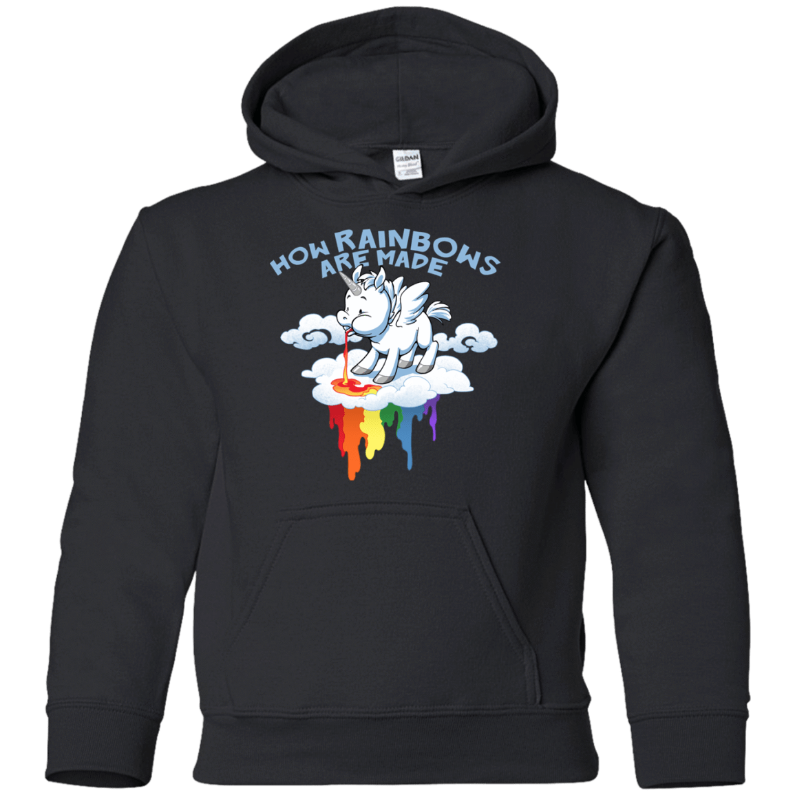 Sweatshirts Black / YS Rainblows Youth Hoodie