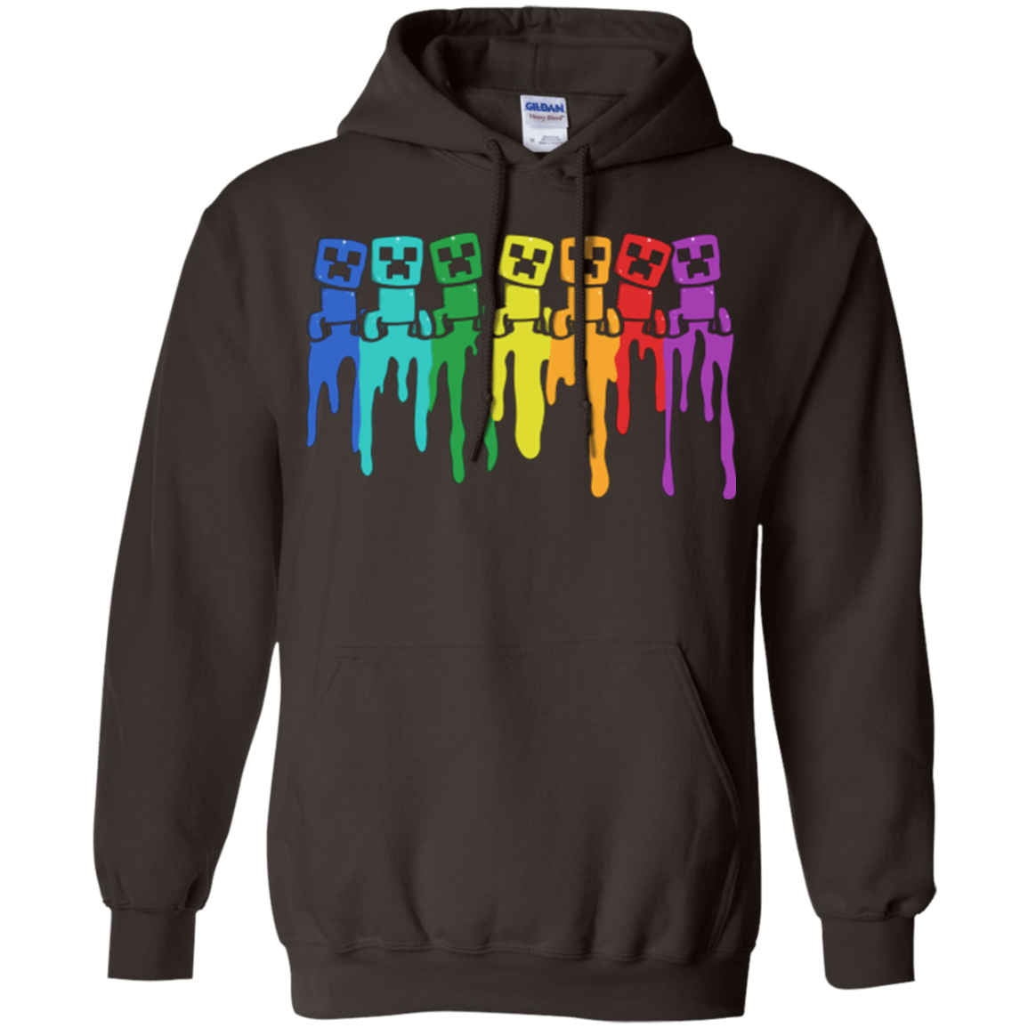 Sweatshirts Dark Chocolate / Small Rainbow Creeps Pullover Hoodie