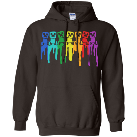 Sweatshirts Dark Chocolate / Small Rainbow Creeps Pullover Hoodie