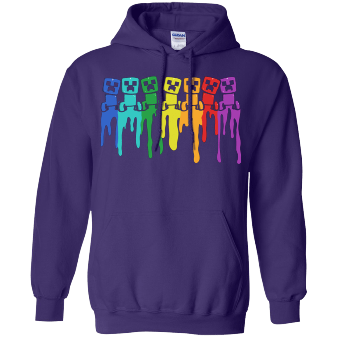 Sweatshirts Purple / Small Rainbow Creeps Pullover Hoodie