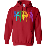 Sweatshirts Red / Small Rainbow Creeps Pullover Hoodie