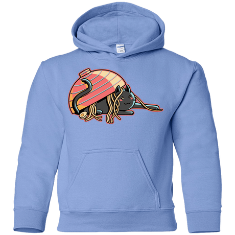 Sweatshirts Carolina Blue / YS Ramen Loving Cat Youth Hoodie