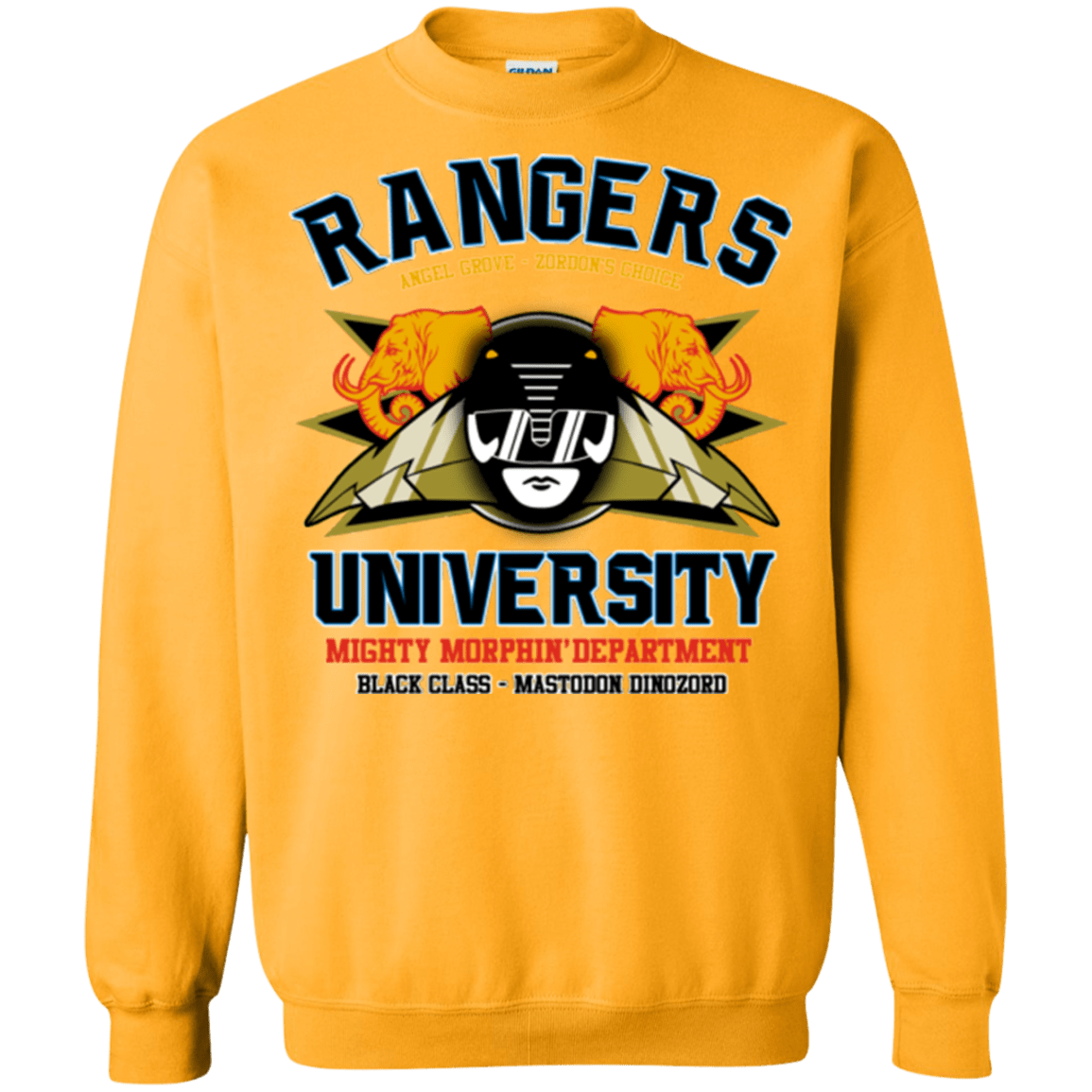 Sweatshirts Gold / Small Rangers U Black Ranger Crewneck Sweatshirt