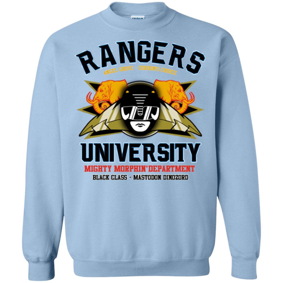 Sweatshirts Light Blue / Small Rangers U Black Ranger Crewneck Sweatshirt