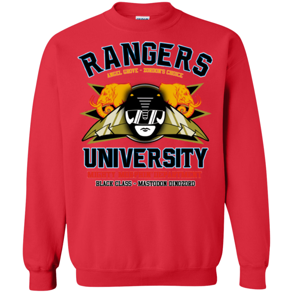 Sweatshirts Red / Small Rangers U Black Ranger Crewneck Sweatshirt