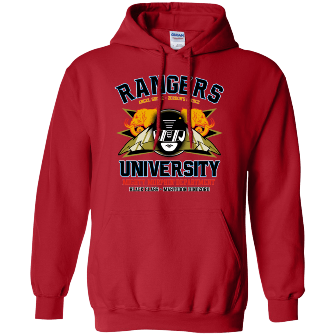 Sweatshirts Red / Small Rangers U Black Ranger Pullover Hoodie