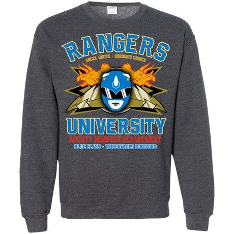 Sweatshirts Dark Heather / Small Rangers U Blue Ranger Crewneck Sweatshirt