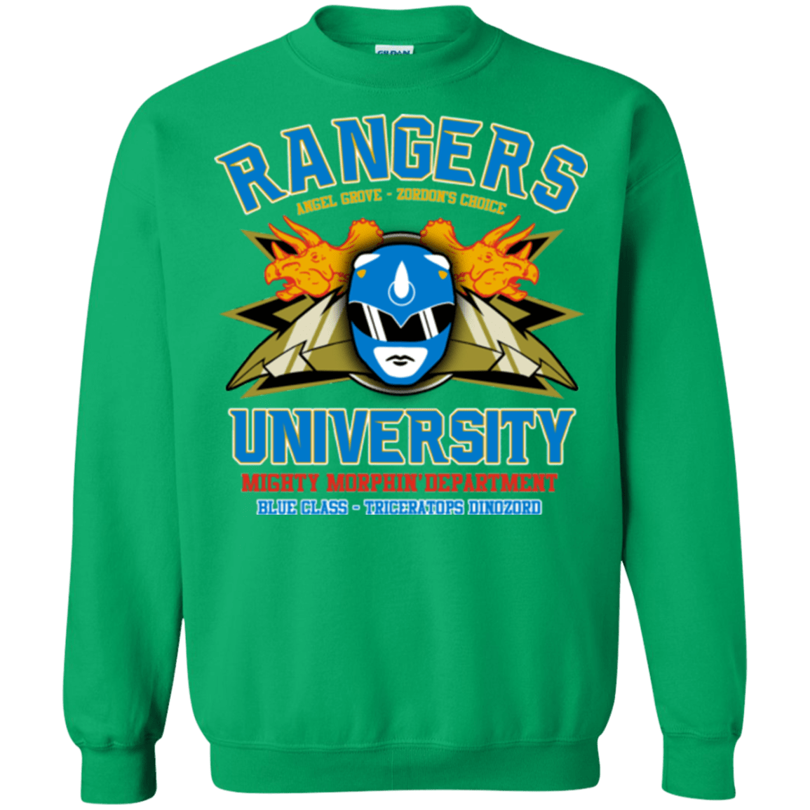 Sweatshirts Irish Green / Small Rangers U Blue Ranger Crewneck Sweatshirt