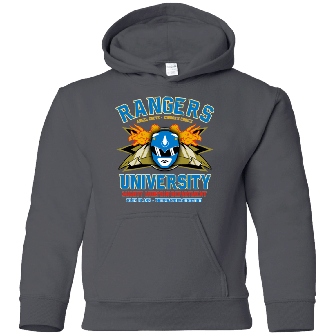 Sweatshirts Charcoal / YS Rangers U Blue Ranger Youth Hoodie
