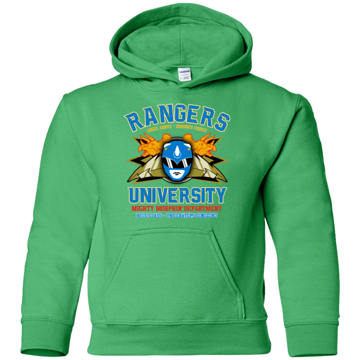 Sweatshirts Irish Green / YS Rangers U Blue Ranger Youth Hoodie