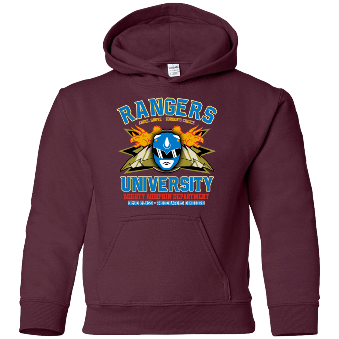 Sweatshirts Maroon / YS Rangers U Blue Ranger Youth Hoodie