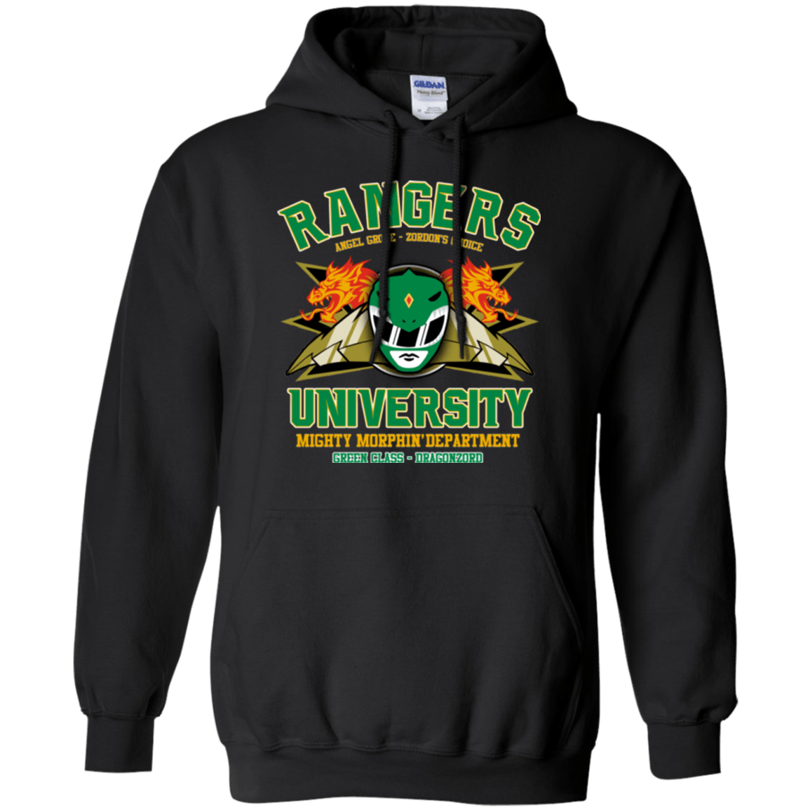 Sweatshirts Black / Small Rangers U Green Ranger Pullover Hoodie