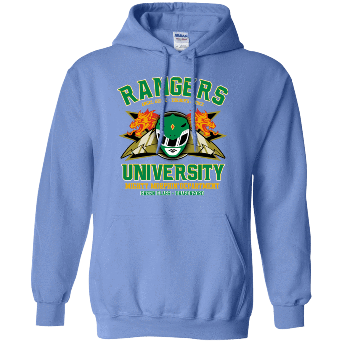 Sweatshirts Carolina Blue / Small Rangers U Green Ranger Pullover Hoodie