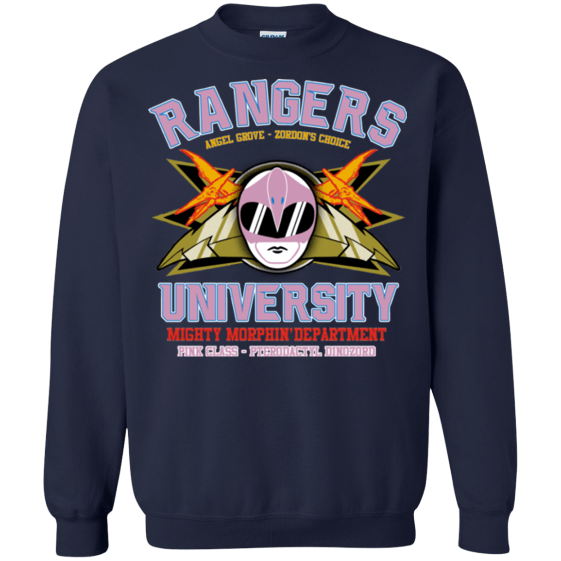 Sweatshirts Navy / Small Rangers U Pink Ranger Crewneck Sweatshirt