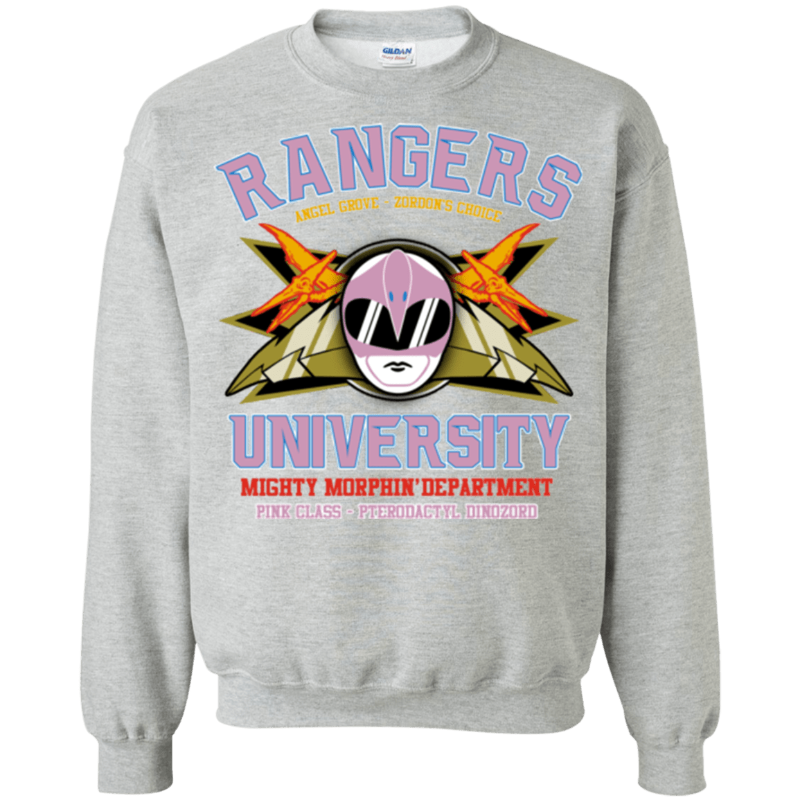 Sweatshirts Sport Grey / Small Rangers U Pink Ranger Crewneck Sweatshirt