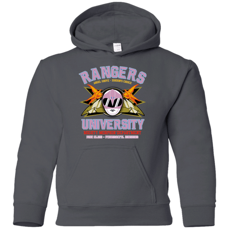 Sweatshirts Charcoal / YS Rangers U Pink Ranger Youth Hoodie
