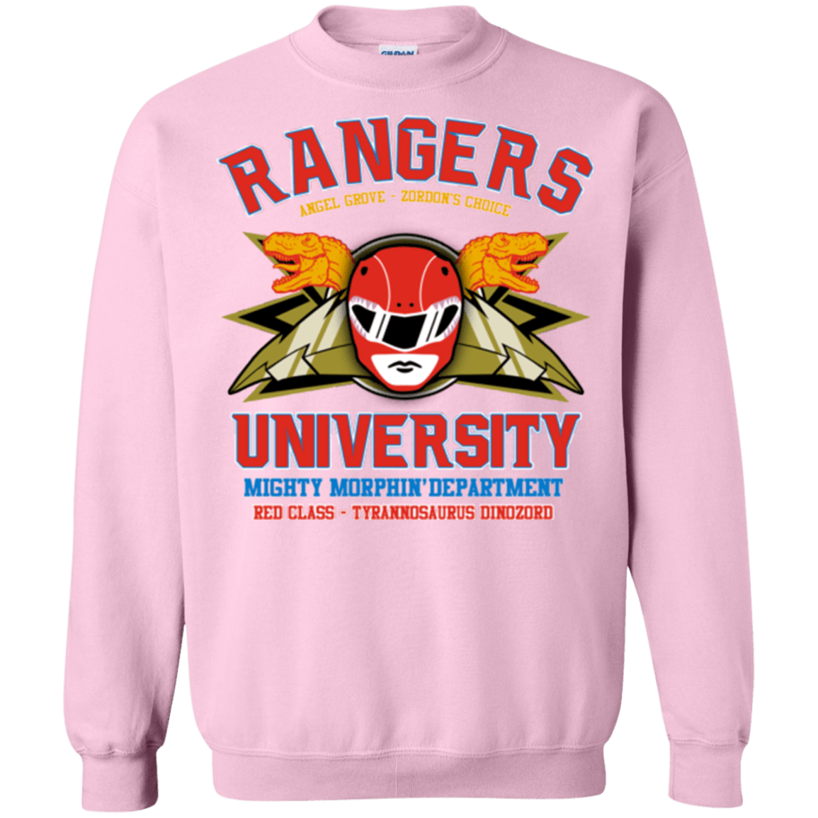 Sweatshirts Light Pink / Small Rangers U - Red Ranger Crewneck Sweatshirt