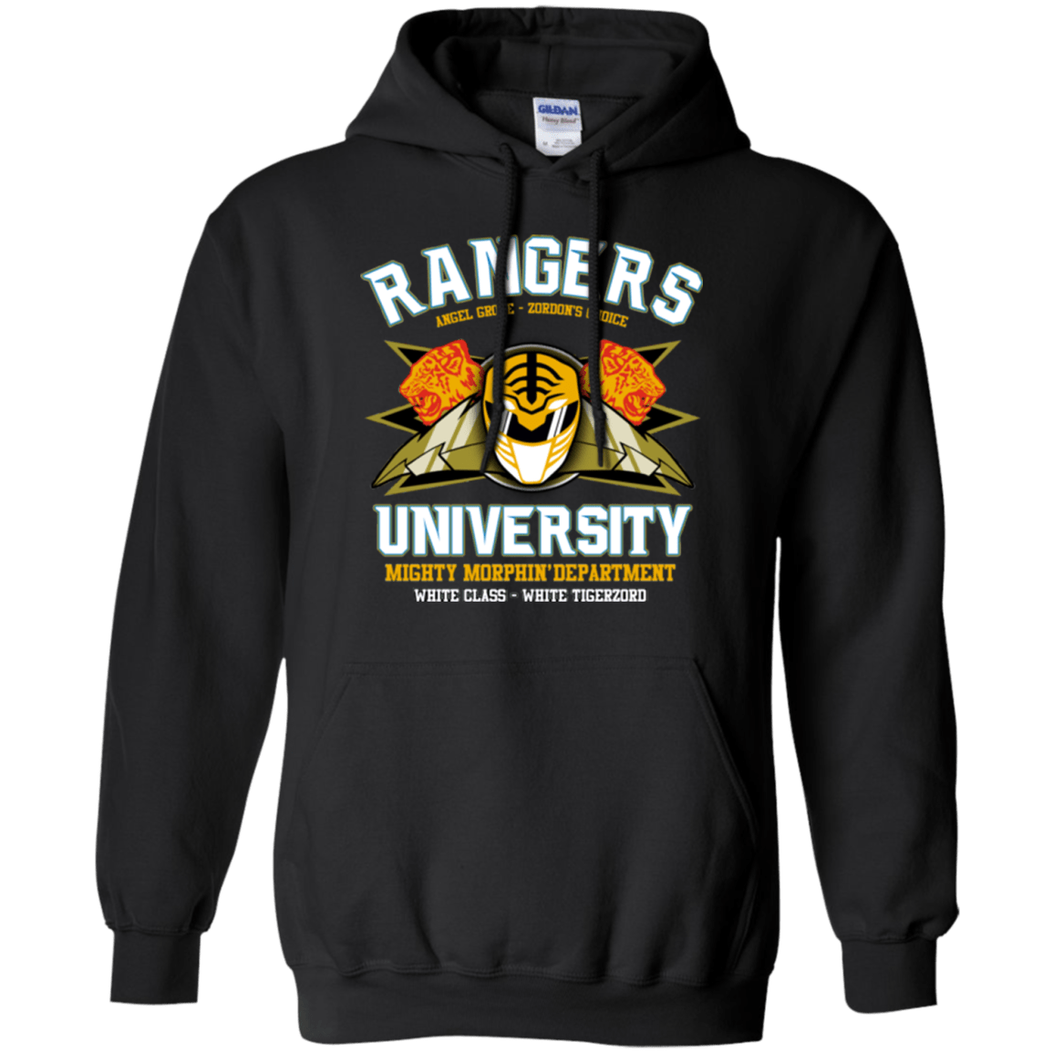 Sweatshirts Black / Small Rangers U White Ranger Pullover Hoodie