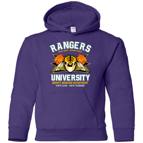 Sweatshirts Purple / YS Rangers U White Ranger Youth Hoodie