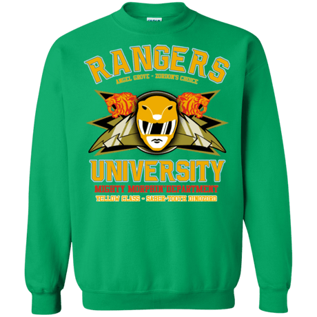 Sweatshirts Irish Green / Small Rangers U Yellow Ranger Crewneck Sweatshirt