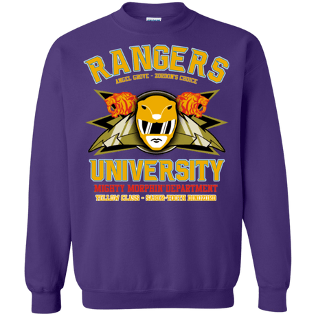 Sweatshirts Purple / Small Rangers U Yellow Ranger Crewneck Sweatshirt