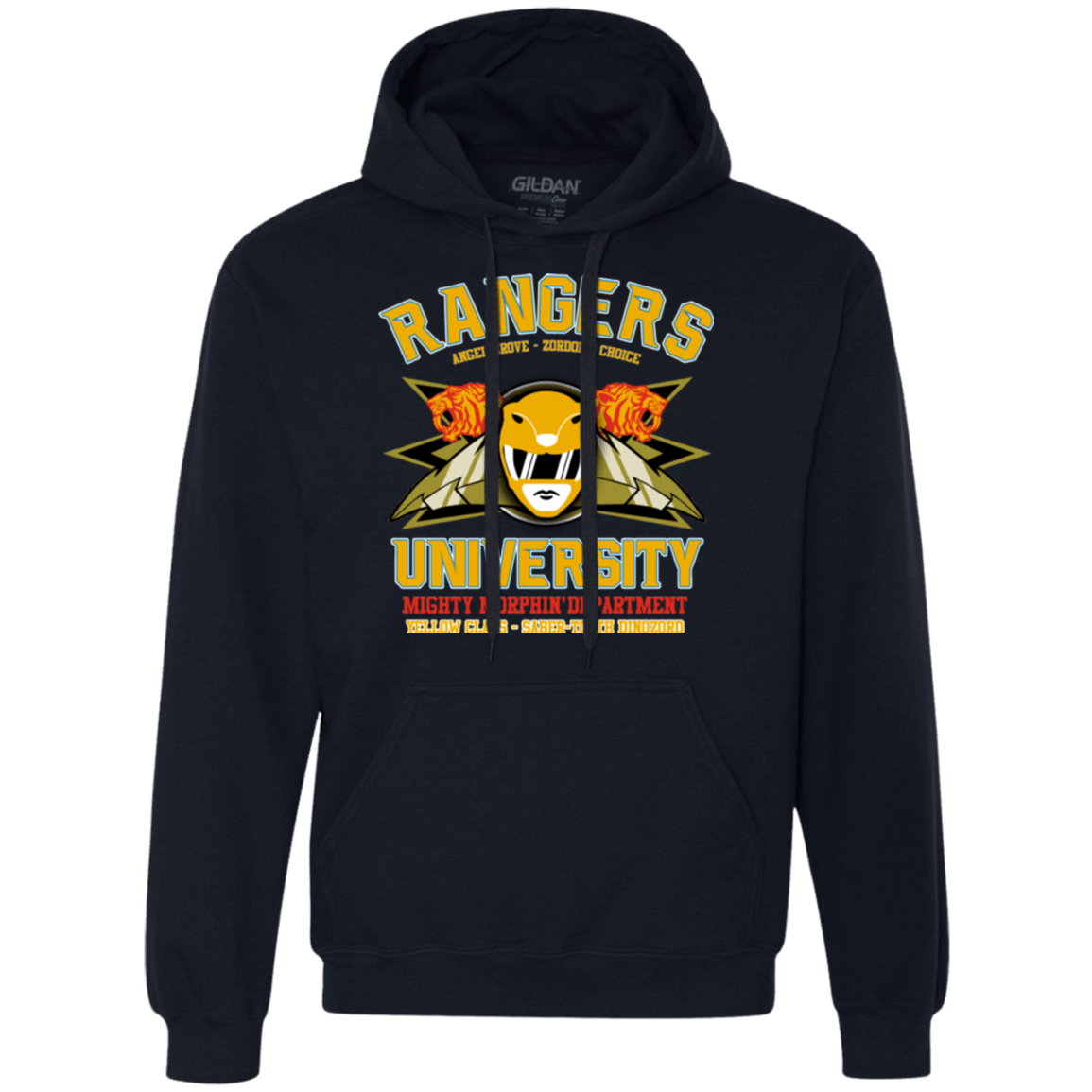 Sweatshirts Navy / Small Rangers U Yellow Ranger Premium Fleece Hoodie