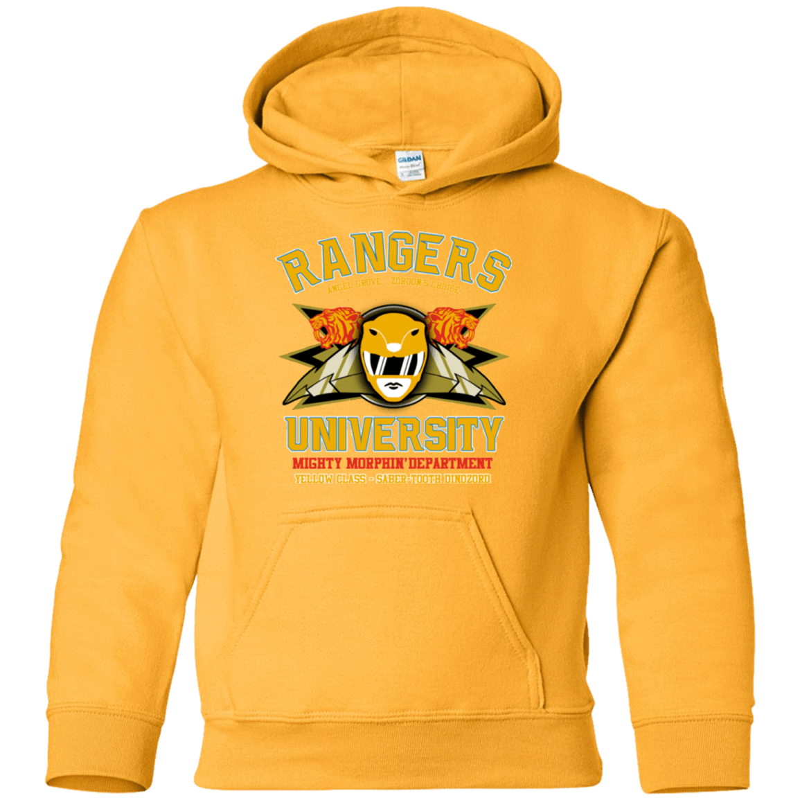 Sweatshirts Gold / YS Rangers U Yellow Ranger Youth Hoodie