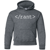 Sweatshirts Dark Heather / YS Rant Youth Hoodie
