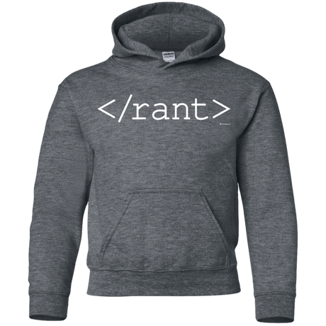 Sweatshirts Dark Heather / YS Rant Youth Hoodie