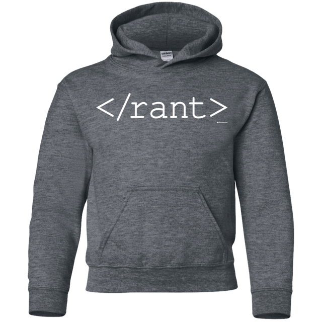 Sweatshirts Dark Heather / YS Rant Youth Hoodie