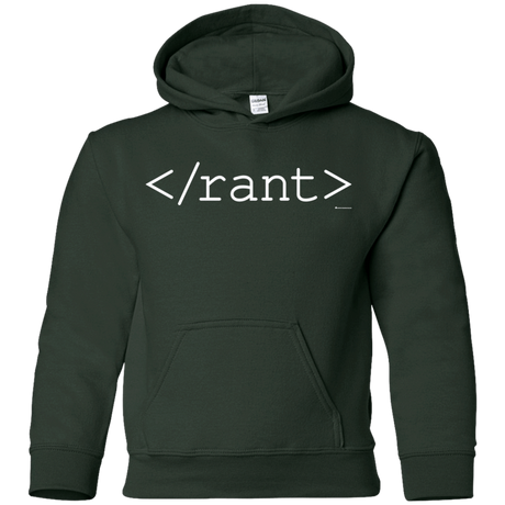 Sweatshirts Forest Green / YS Rant Youth Hoodie