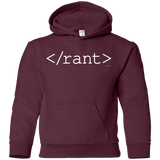 Sweatshirts Maroon / YS Rant Youth Hoodie