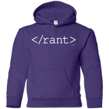 Sweatshirts Purple / YS Rant Youth Hoodie