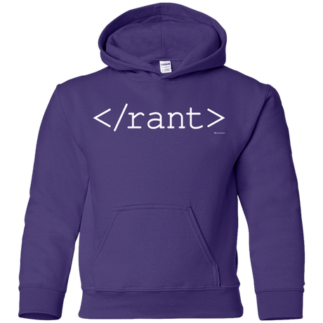 Sweatshirts Purple / YS Rant Youth Hoodie