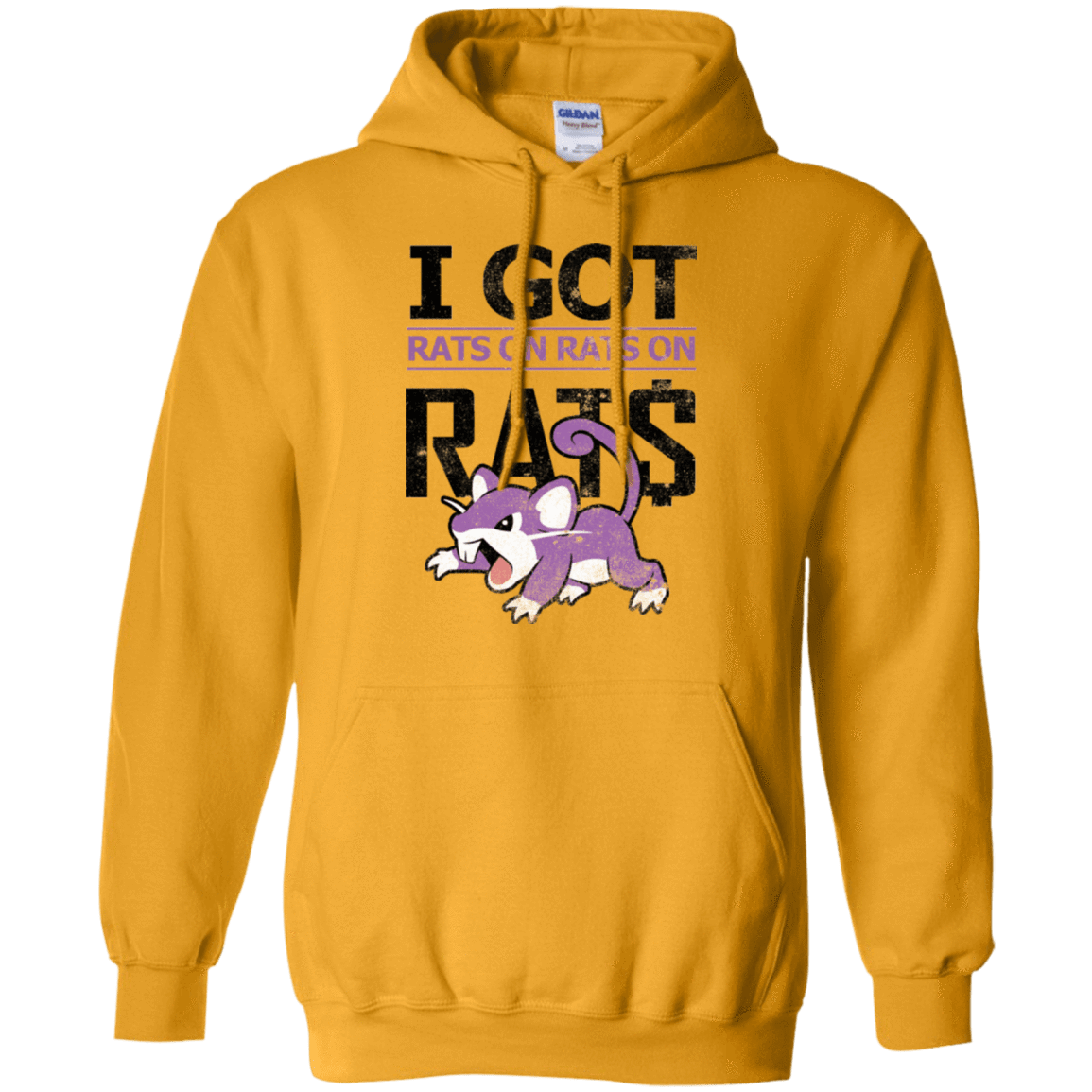 Sweatshirts Gold / Small Rats on rats on rats Pullover Hoodie