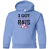 Sweatshirts Carolina Blue / YS Rats on rats on rats Youth Hoodie