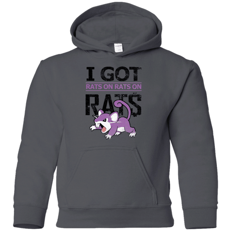 Sweatshirts Charcoal / YS Rats on rats on rats Youth Hoodie