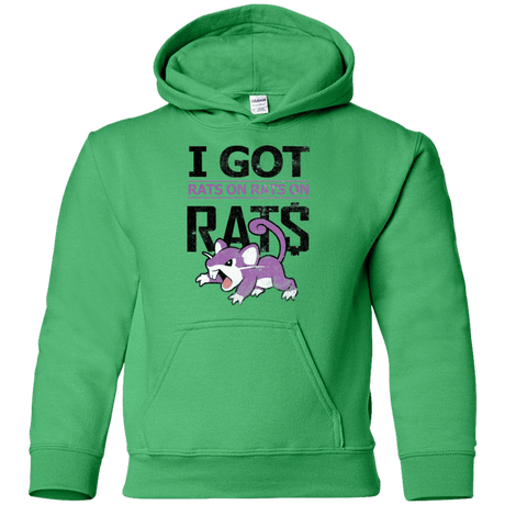 Sweatshirts Irish Green / YS Rats on rats on rats Youth Hoodie
